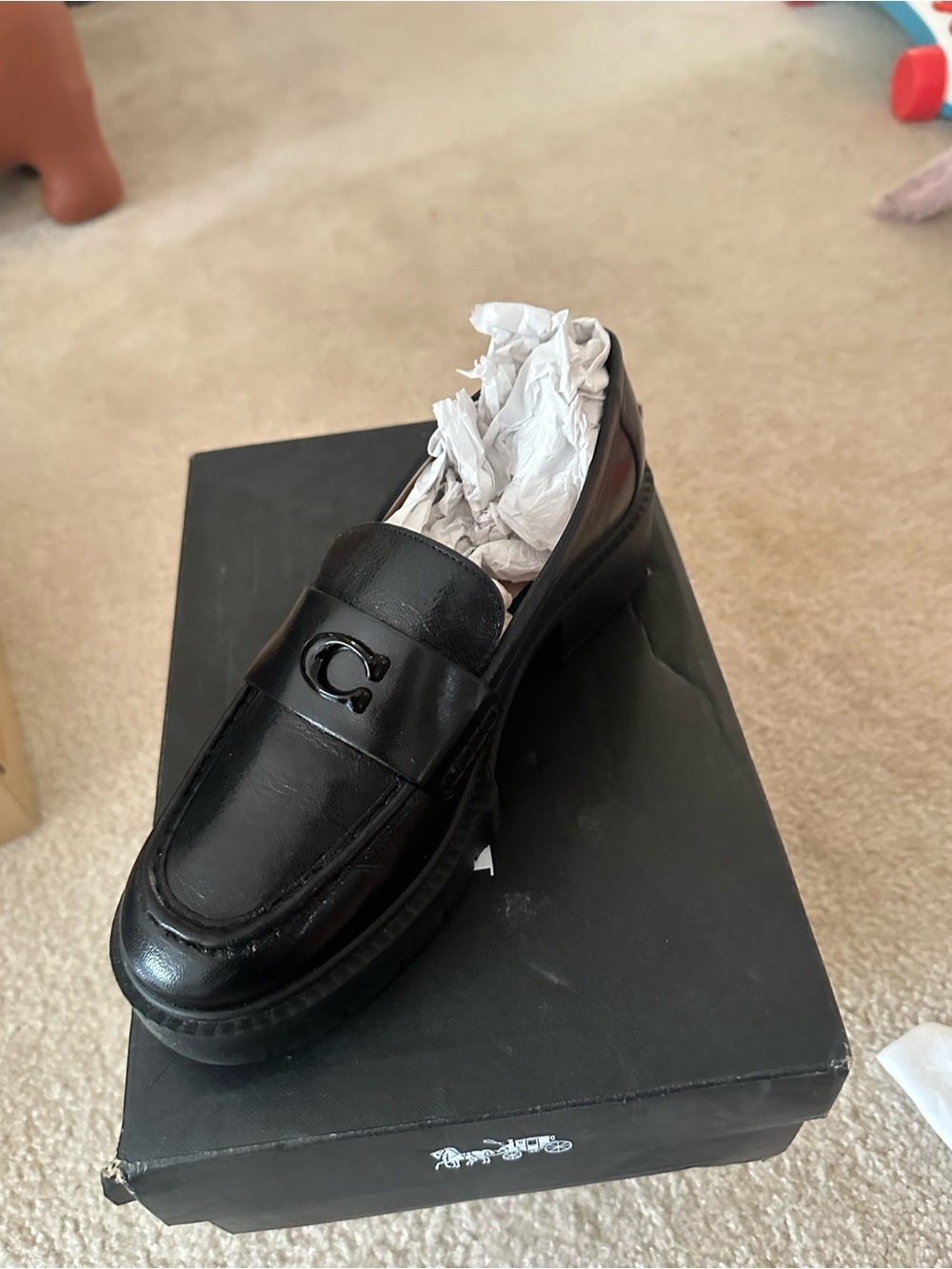 Coach Black Loafers